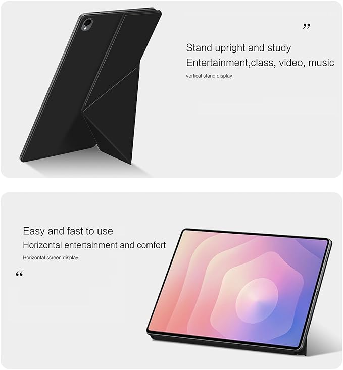 for Samsung Galaxy Tab S11 Case 11 inch Magnetic Attachment | Auto Wake/Sleep | Multi-Viewing Angles | Slim Light Shell Cover | Compatible with Samsung Galaxy Tab S11 | Black