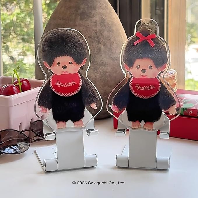 Sonix x Monchhichi Character Phone Stand | Adjustable Cell Phone Holder Desk Stand Dock | Monchhichi Girl