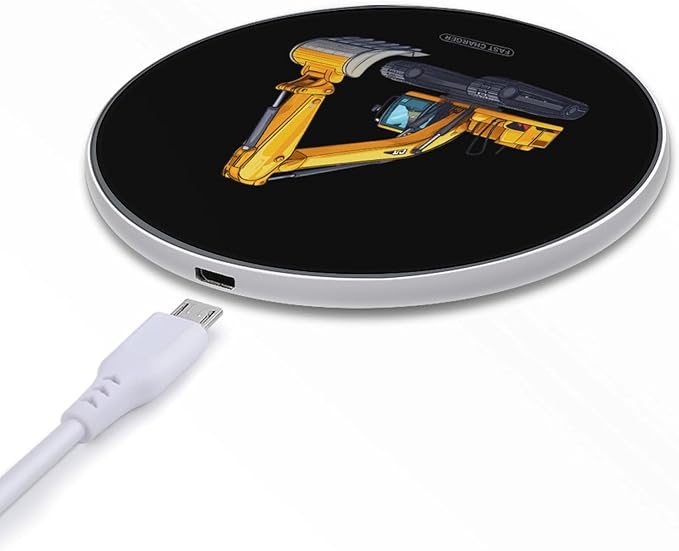 Excavator Truck Wireless Charger Anti-Slip Wireless Charging Pad Slim Charger Mat for Men Women
