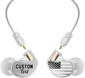 MEE audio Personalized M6 PRO in Ear Monitor Headphones for Musicians w/Engraved Metal Faceplates: Choose an Artwork and/or Add Custom Text Noise Isolating Professional Earbuds w/Replaceable Cables