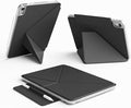 kenke Case for iPad Air 11 Inch M4/M3/M2 (2026/2025/2024) iPad Air 5th/4th Generation 10.9 Inch (2022/2020) with Clasp Slim Multi Angle Stand Cover with Pencil Holder Magnetic Back Black