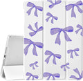 JOYLAND Purple Bow Pad Case for iPad Pro 11 inch with Pencil Holder - Auto Wake/Sleep Anti-Scratch Shockproof Premium Folio Stand Case