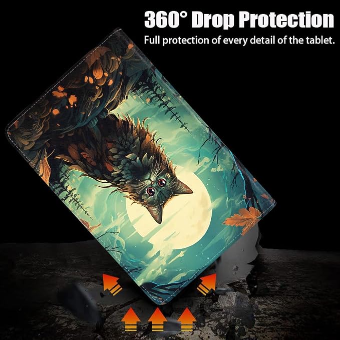 Cat Under The Moon