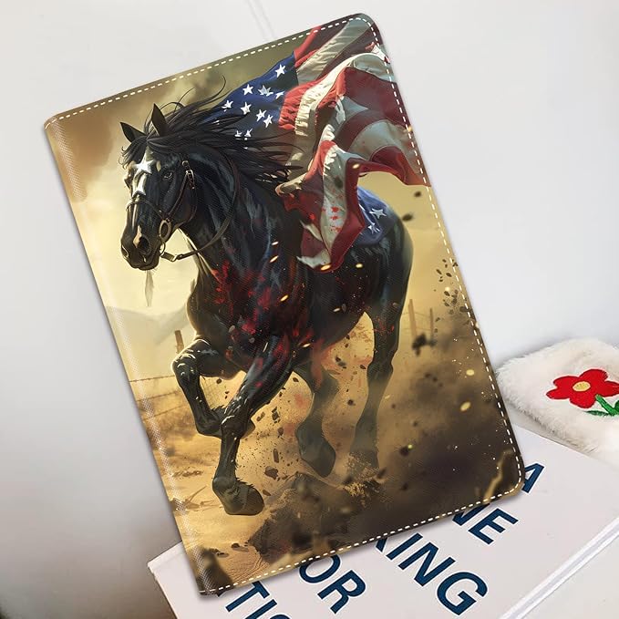 Horse American Flag