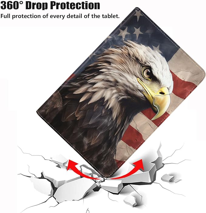 Patriotic American Flag Bald Eagle