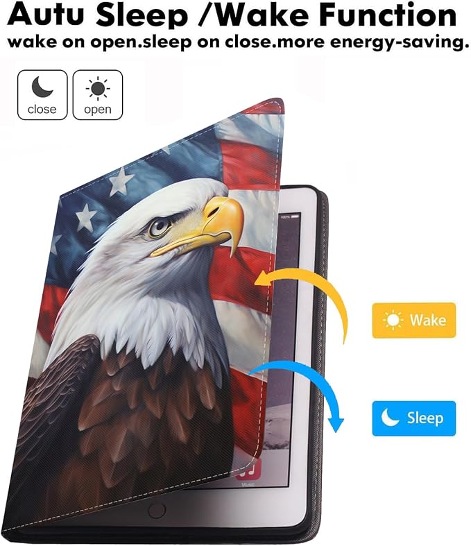 Patriotic American Flag Bald Eagle