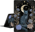 Case for All-New Amazon Fire HD 8 &amp 8 Plus Tablet (12th Generation/10th Generation 2024/2022/2020) 8PU Leather Slim Standing Smart Cover Case with Auto Sleep/WakeWitchy Cat Moon