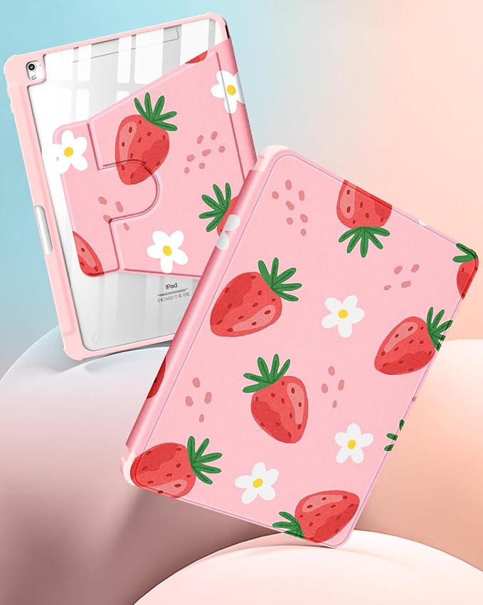 1-for iPad 789-Strawberry Flower