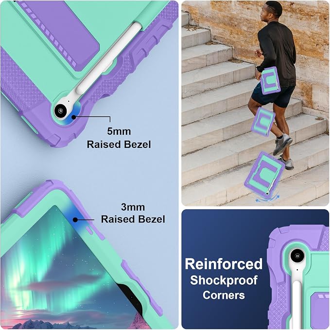 Purple + Mint Green
