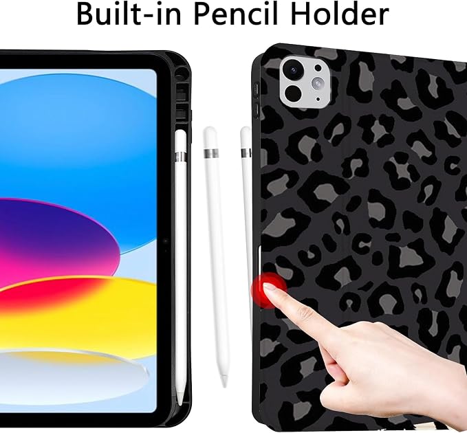 NoteBook Black Gray Leopard