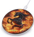 Fire Horse Wireless Charger Anti-Slip Wireless Charging Pad Slim Charger Mat for Men Women