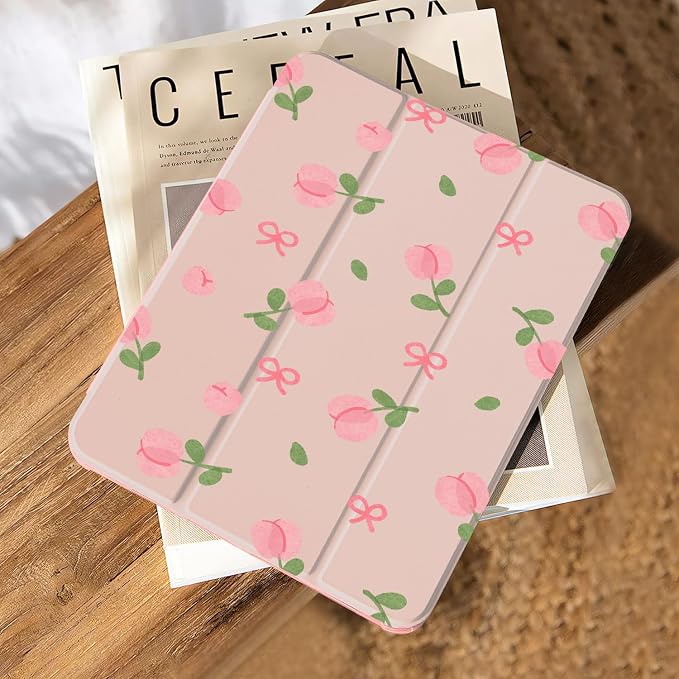 Pink flower bow