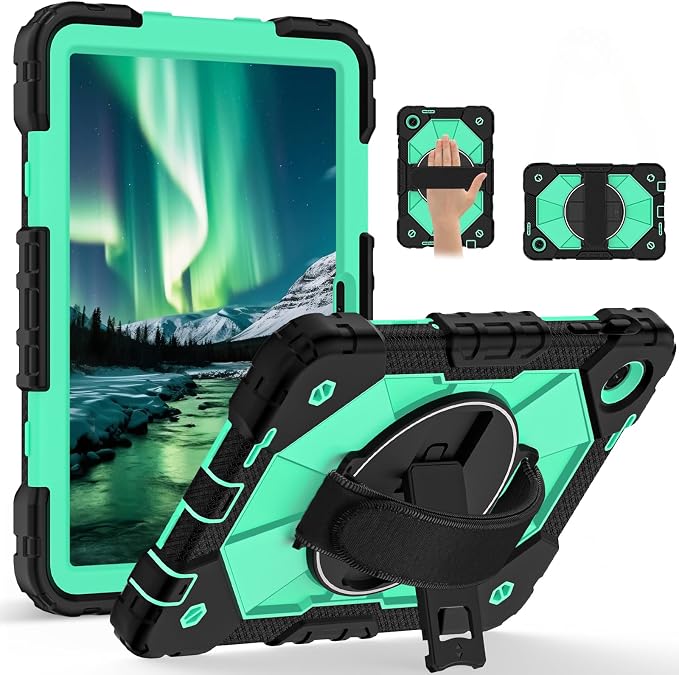 Black mint green
