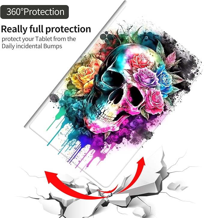 Flower Colorful Skull