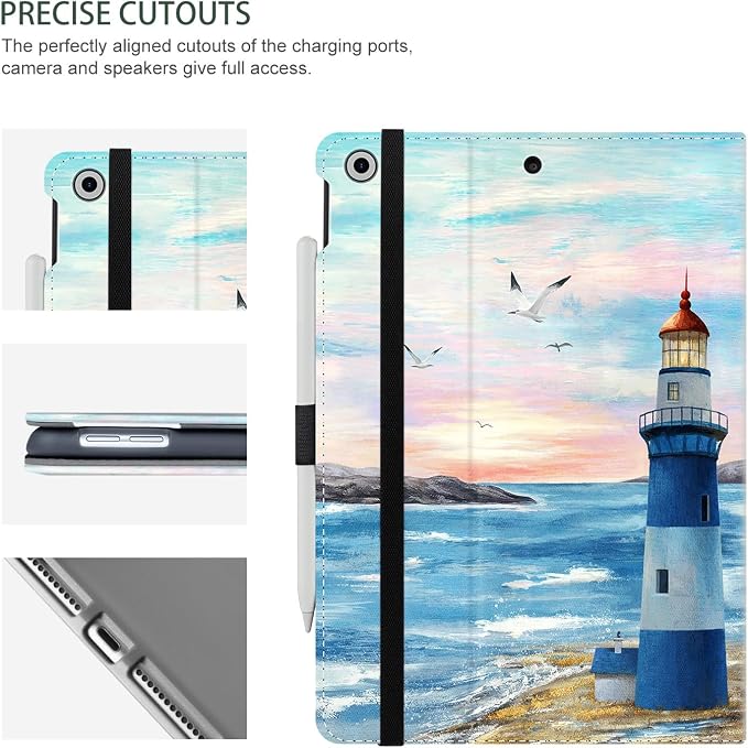 Blue Romantic Lighthouse Seagull