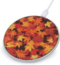 Autumn Maple Leaves Wireless Charger Anti-Slip Wireless Charging Pad Slim Charger Mat for Men Women