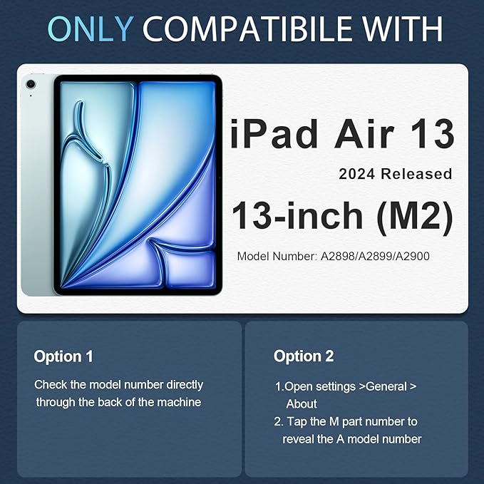 WESOROL for iPad Air 13 Inch Case with Screen Protector/360° Rotating Stand/Pencil Holder/Shoulder StrapMilitary Grade Shockproof Cover for iPad Air Case 13 Inch (M3/M2) 2025/2024 ReleaseRose Gold