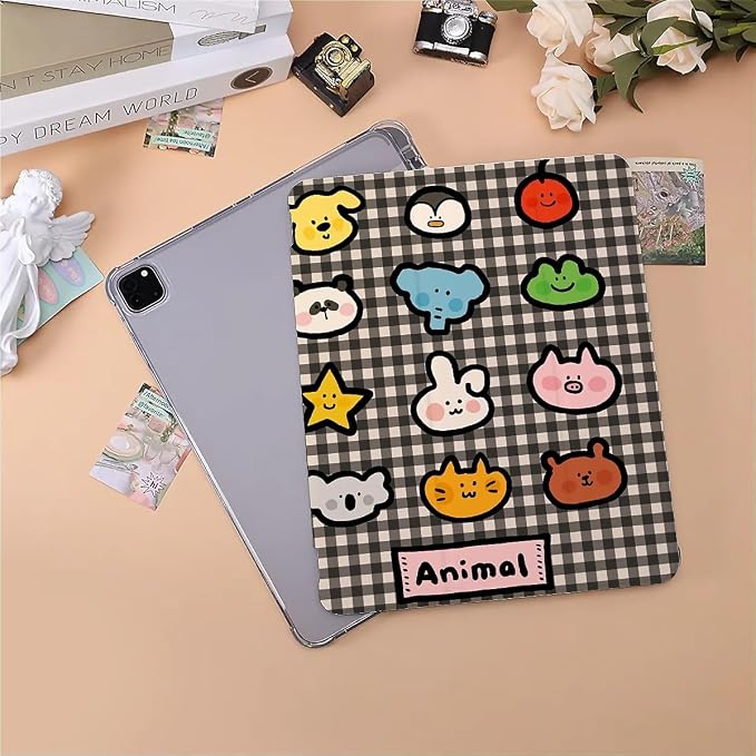 cute Animals on black stripes