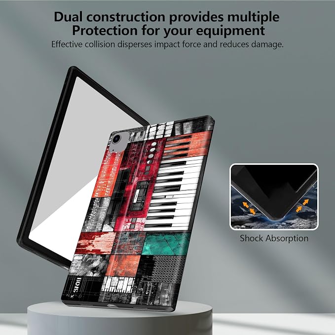 Colorful Patchwork Red Piano