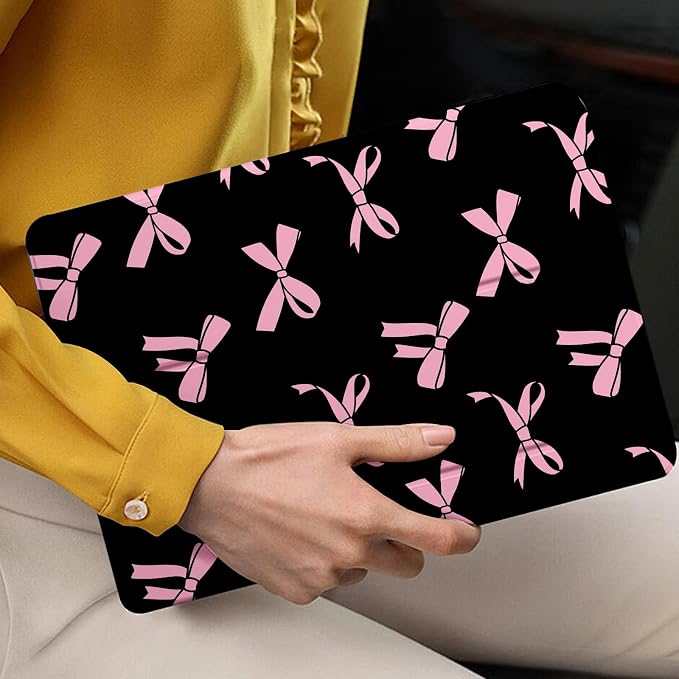 Black and Pink Bow