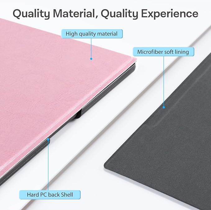 CoBak Case for Remarkable 2 Tablet - Lightweight and Hard Back Shell Protective Book Folio Cover with Built-in Pen Holder - Only for 10.3 2020 Released (Mist Pink)
