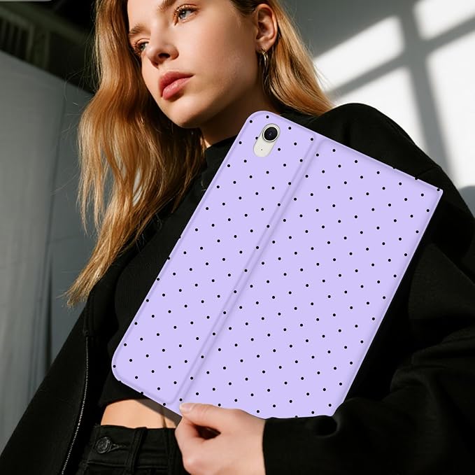 Black Polka Dots Purple