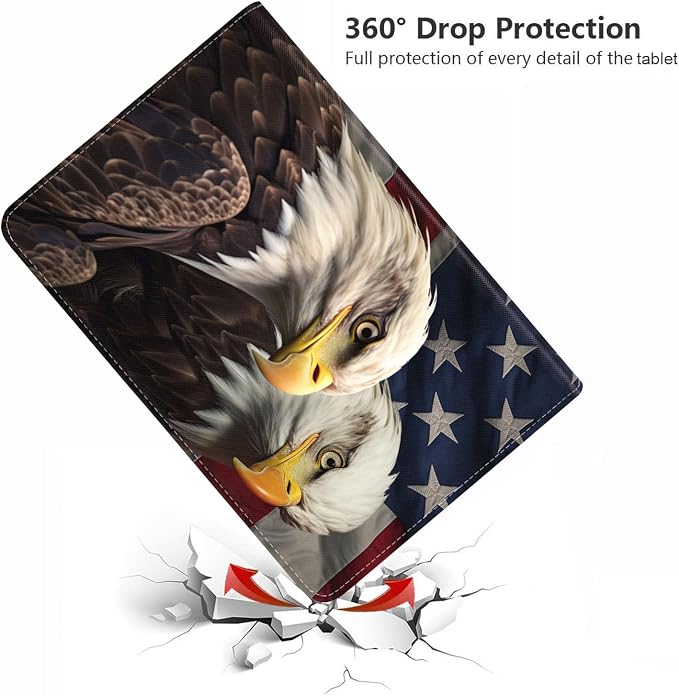 American Flag Patriotic Bald Eagle