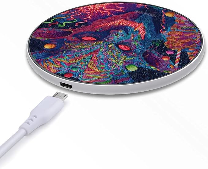 Christmas Krampus Devil Fast Portable Charger 10W Funny Graphic Phone Charging Pad with USB Cable