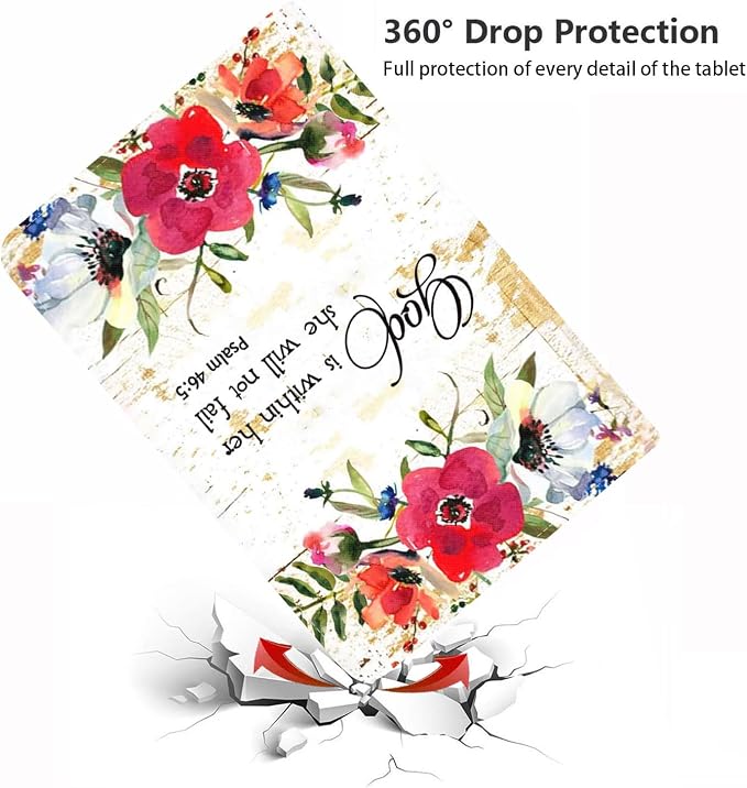 Floral Quote Bible Verse Psalm 46:5