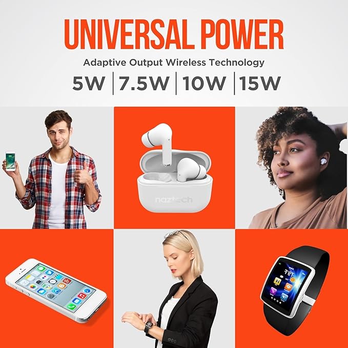 Fast Wireless Charger HyperGear Wireless Cell Phone Charging Pad w/LED Power Indicator [Charges on Contact] Universal Compatibility for iPhone 14/13/12/Pro Max/Pro Galaxy S23/S22 &amp More [White]1