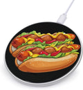 Hot Dog Hotdog Meatbal Buns Phone Charger Magnetic Charging Pad Anti-Slip with USB Cable