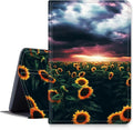 DIGTIALLL Case for iPad A16 11th Generation 11 inch 2025 / i10th Generation 10.9 Inch 2022 PU Leather Smart Premium Stand Protective Cover with Auto Sleep/WakeSunflower