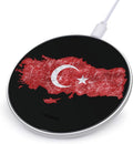 Turkey Turkish Flag Fast Portable Charger 10W Funny Graphic Phone Charging Pad with USB Cable