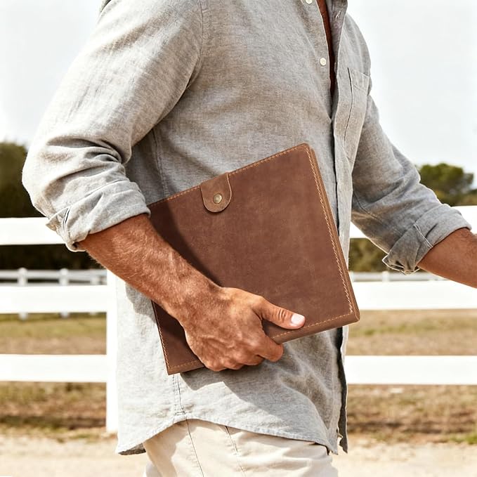 *A-Genuine Leather Brown