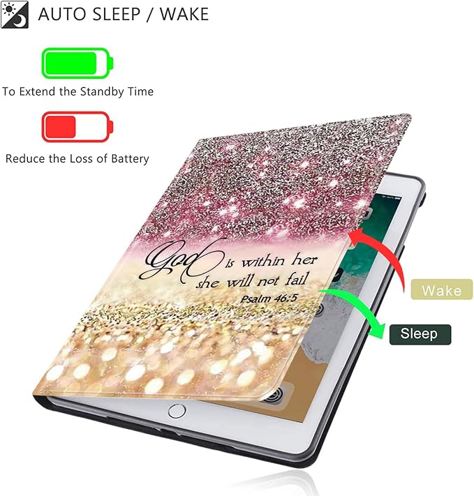Glitter,Bible Verse Psalm 46:5 God is Within Her