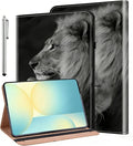 ALILANG Case for Google Pixel Tablet 11 Inch 2023 with Stylus Folio Book Style Shockproof Folding Stand Cover for Google Pixel Tablet Case -Two Lion