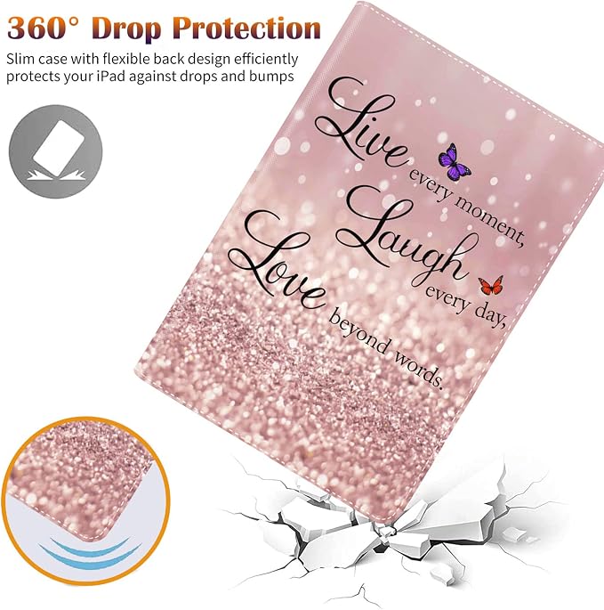 Glitter Quote Live Laugh Love