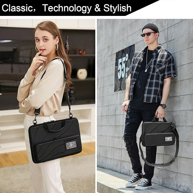 BUG 13-14 Inch Laptop Case Hard Shell Protective Laptop Carrying Case with Stand for Heat Dissipation