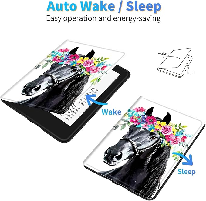 Flower Black Horse