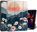 DONGKE Case Compatible with iPad 10.2 Inch 2021 2020 2019 iPad 9th/8th/7th Generation with Pencil Holder Slim Stand Protective Case with Soft TPU Back Auto Sleep/Wake Cover Daisie
