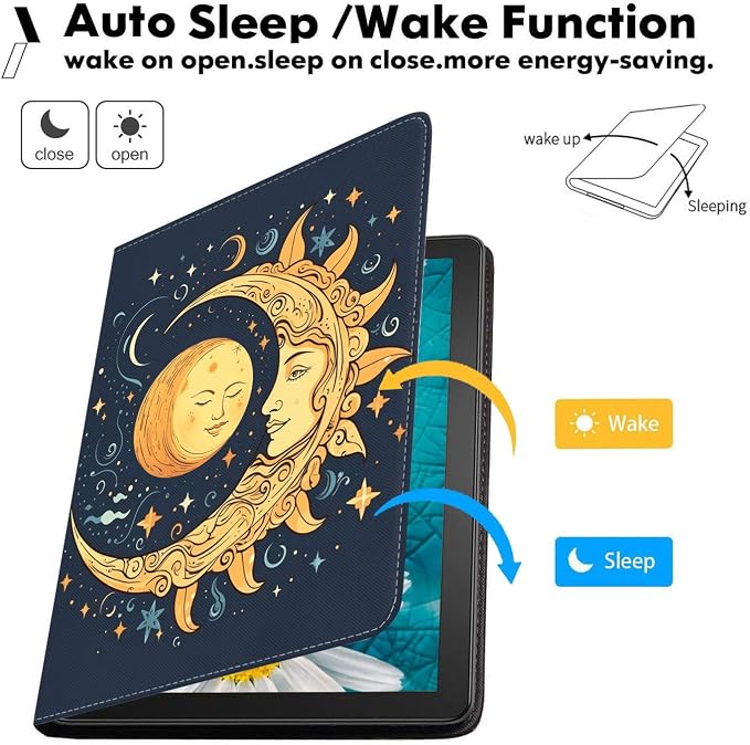 Magic Celestial Theme Sun with Crescent Moon