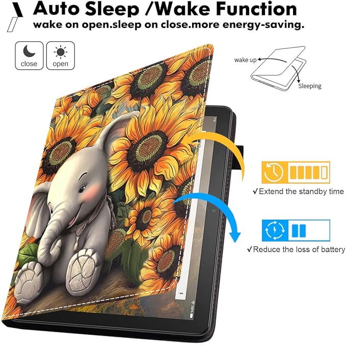 Elephant and Sunflower