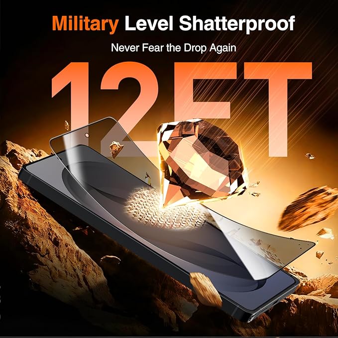 2 Pack 28° Privacy Screen Protector for Samsung Galaxy S26 Ultra [6.9 Inch] Anti Spy Private 9H+ Tempered Glass Shatterproof Anti-Scratch Protective Film with Auto-Alignment Installation Frame