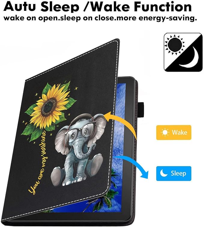 Elephant and Sunflower