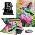 Case for Samsung Galaxy Tab S9 FE 5G 10.9 Inch/Galaxy Tab S9 11 Inch 2023360 Degree Rotating Swivel PU Leather Stand Slim Flip Folio Cover with Auto Wake/SleepHummingbird Lotus
