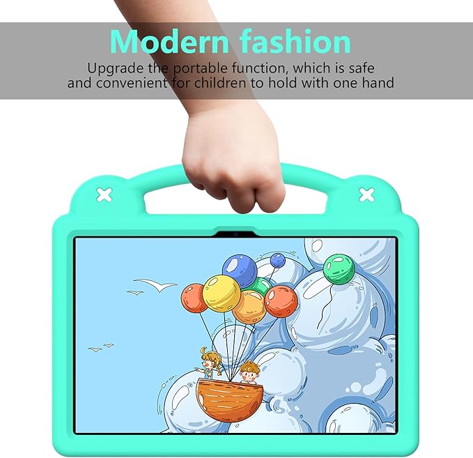 Compatible with Honor Pad X9a 2025 11.5 inch Tablet Case Kids Friendly Universal Lightweight Shockproof Protective Case with Shoulder Strap &amp Stand Handle Mint Green