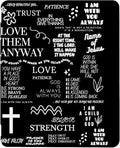 Christian Quotes Case Compatible with IPad 9th 8th 7th Generation 10.9 Inch 2021/2019/2018Funny Cover with Trifold Stand + Pencil Holder for Boys GirlsiPad Pro 13inch 2024