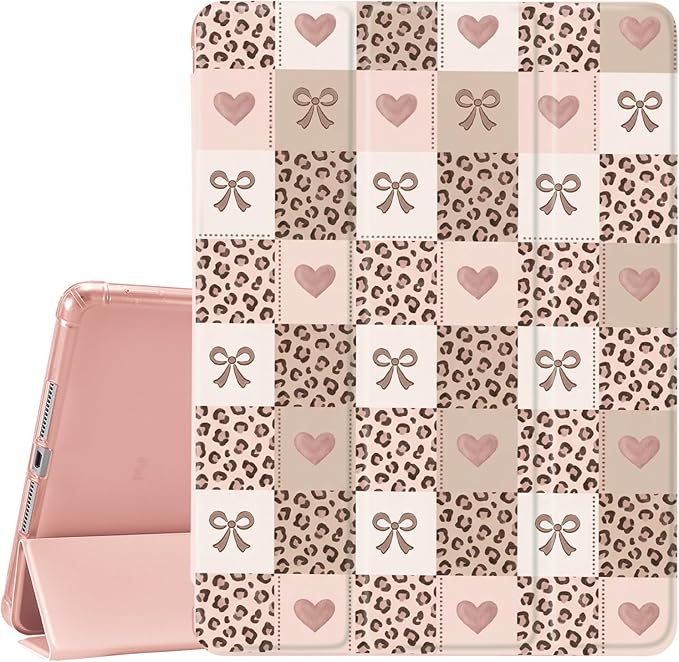 Pink-Leopard Print Bow