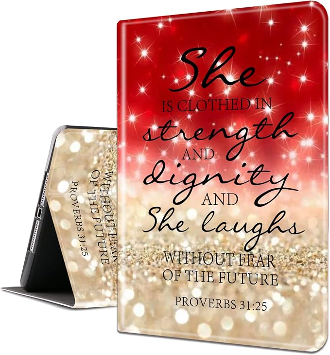 Red Glitter Quote Proverbs 31-25
