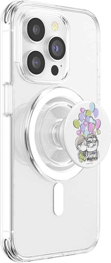 Disney Pixar Up Carl Ellie Kiss with Balloons PopSockets PopGrip for MagSafe